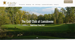 Desktop Screenshot of golfatlansdowne.com
