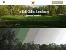 Tablet Screenshot of golfatlansdowne.com